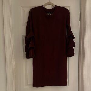 Moon & Madison Ruffle Sleeve Sweater Dress - NWT